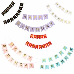 Paper Birthday letter banner