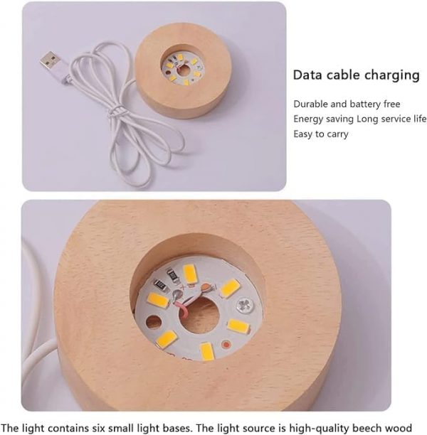 3D Crystal Ball Lamp,  Crystal Ball Decoration Night Lights - Image 7
