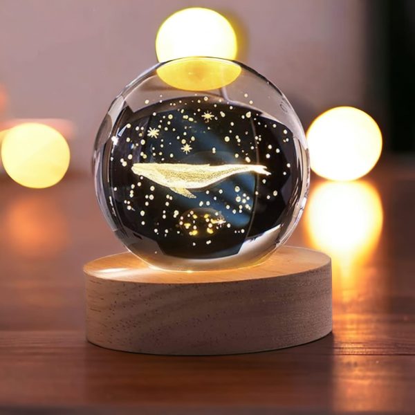 3D Crystal Ball Lamp,  Crystal Ball Decoration Night Lights - Image 3