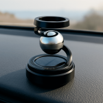 Solar-Powered Levitating Car Dashboard Ornament with Air Freshener