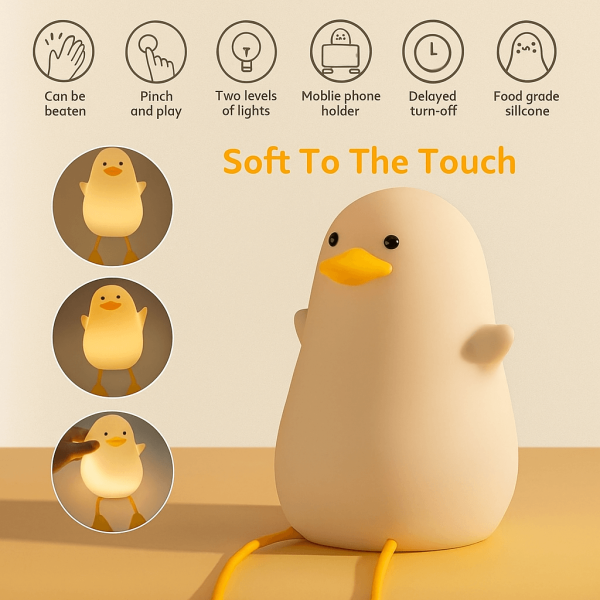 Duck Silicone LED Light | Cute LED light - Image 2