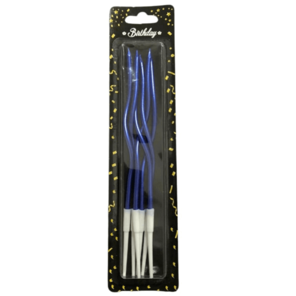 Twisted Metallic Birthday Candles | Swirly Candles - Image 3