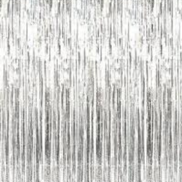 silver foil curtain